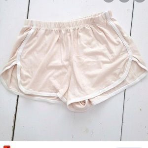 brandy melville light pink pajama shorts